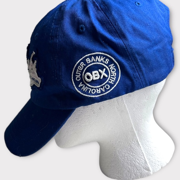 OBX Outer Banks Unisex Distressed Baseball Cap Hat Strapback Curved Brim Lucky 7 - Picture 9 of 12